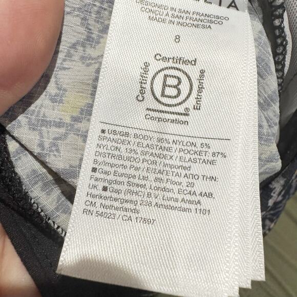 Athleta Jogger Pant Women's Size 8 Trekkie North Kinetic Abstract Tapered - Picture 5 of 5